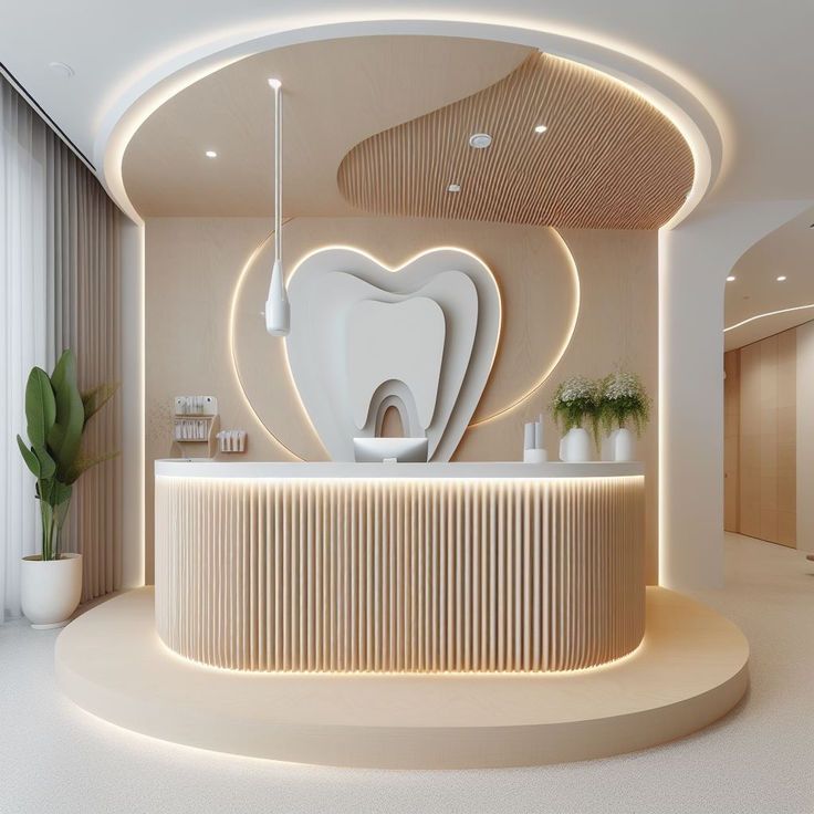 Bright, healthy smile during a dental examination