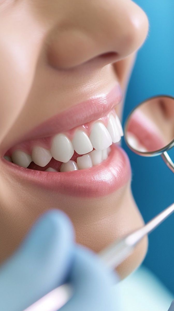 Clean, modern dental treatment room with chair and equipment